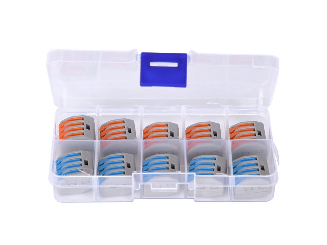 Laxiscreed Bloco De Terminais Com Mola Para Cabos 11-28awg E Fios 0.8-2.5mm²