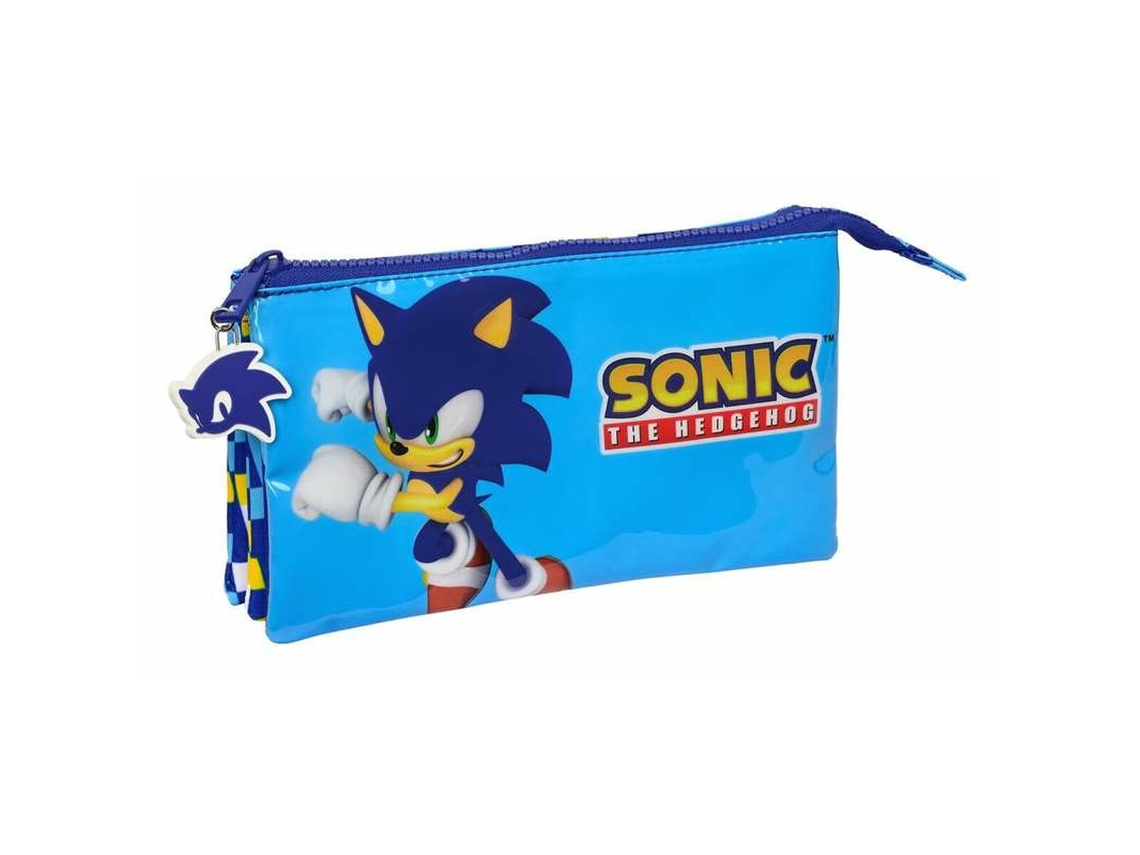 Malas para Tudo Triplas Sonic Speed Azul 22 X 12 X 3 Cm