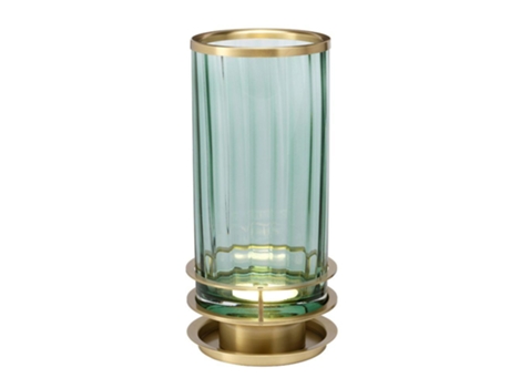 Lâmpada de Mesa QUINTIESSE Qn-Arno-Verde-Ac Aço Arno Vidro Óptico Gx53