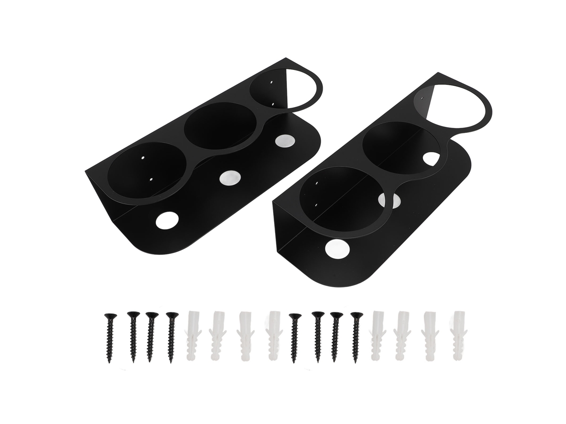 Suporte de parede para latas de spray em ferro, 2pcs, capacidade para 6 latas, para garagem e ambiente de trabalho | S/MARCA