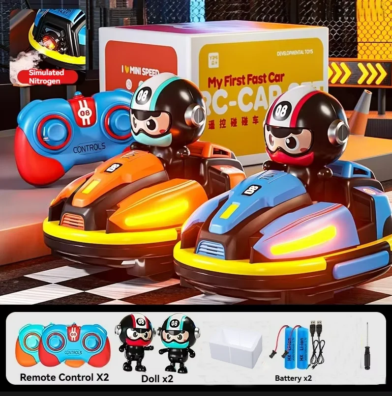 Carrinho De Bate-bate De Brinquedo Com Controle Remoto 2.4g E Robô Kart Com Catapulta.