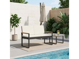 Vidaxl Banco De Exterior 2 -seater 107 X 61 X 80 Cm Vime Pe Retangular