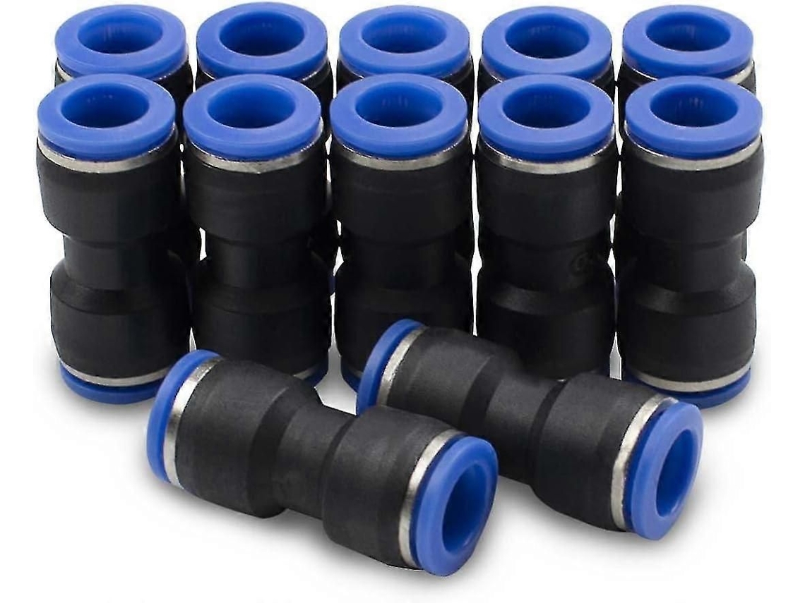 Conectores Pneumáticos Retos De 4mm, 12 Peças