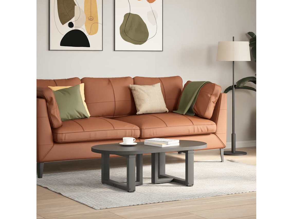 Pés Para Mesa De Centro Em Forma De T, 2 Peças, Antracite, 50x25x(30-31) Cm, Aço