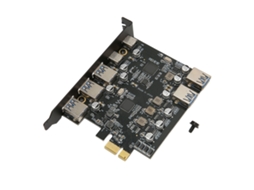 Placa De Expansão Pci E Para Usb 3.0 Com 7 Portas 5gbps Para Windows Os X Linux