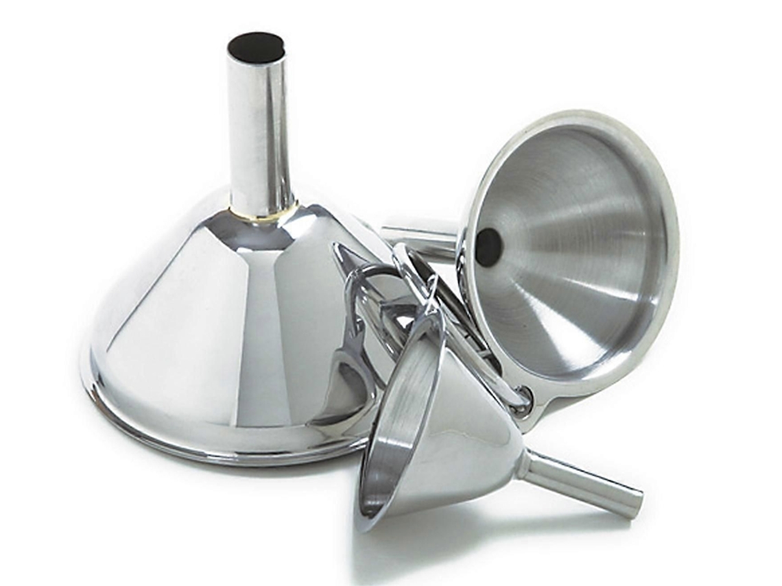 Funil De Aço Inoxidável, Conjunto De 3