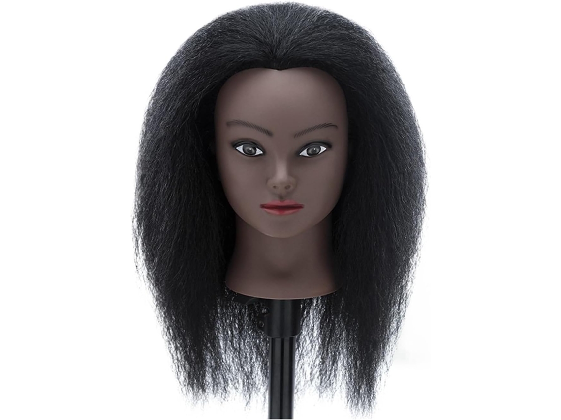 Cabeças de Manequim Afro em Cabelo Humano SFUSHOS