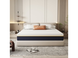 Colchão Duplo Para Adulto, 120 X 190 Cm, Espessura 21 Cm (espuma Viscoelástica + Fibras De Carvão De Bambu)