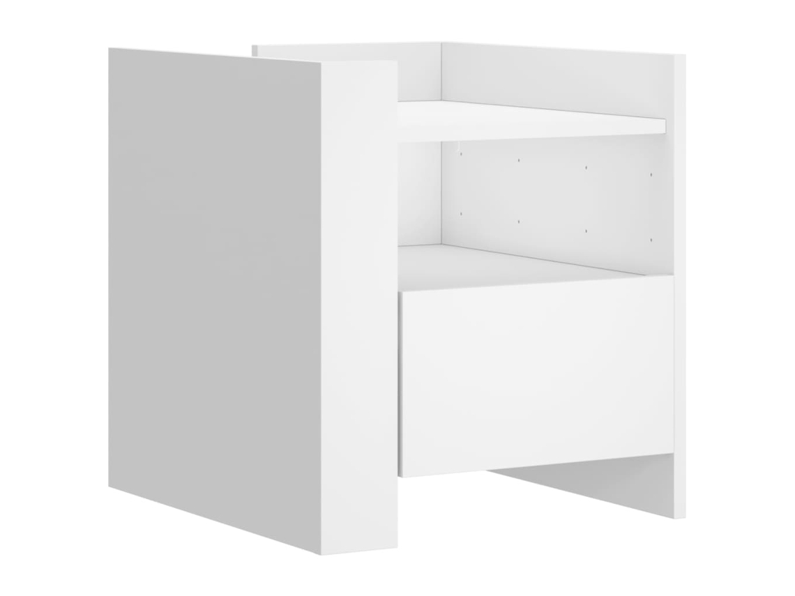 Mesa Cabeceira Branca MAISON EXCLUSIVE 45x50x50 cm