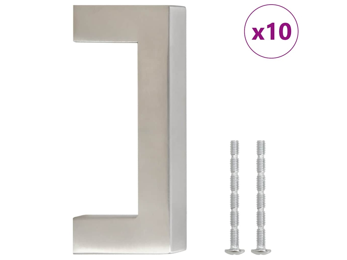 Cabinet Handle, Cabinet Handles Vidaxl Prateado Aço Inoxidável (64 Mm)