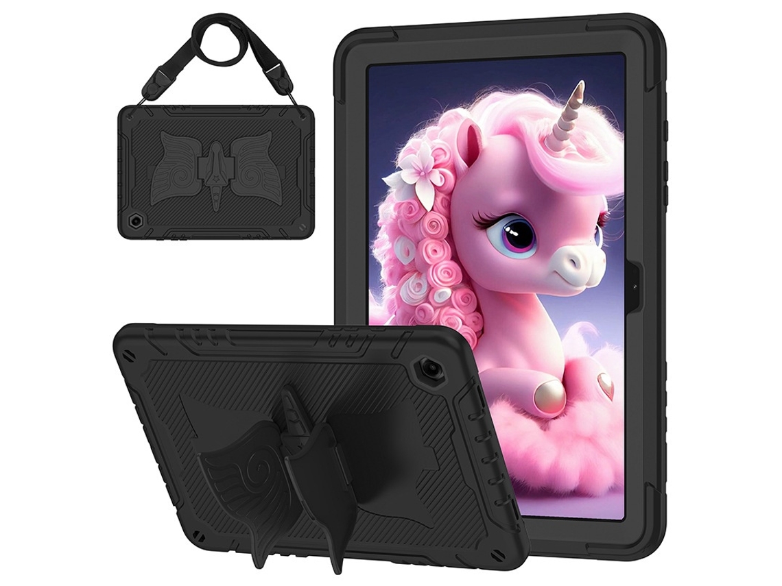Elysve Capa Telemóvel Preto, 11 Polegadas, Para Samsung Galaxy Tab A9plus