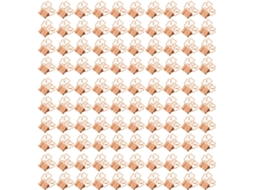 100-clipes De Papel Em Formato Flor, Alta Fixação, Clipes De Metal Fofos Documentos, Ingressos, Materiais De