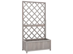 Planter, Planters Vidaxl Cinzeto Madeira (70 X 30 X 135 Cm)