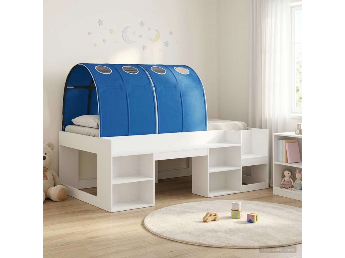 Vidaxl Estrutura De Cama Alta Para Crianças Com Armazenamento 3 Unid.
