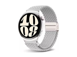 Pulseira GT6 em Nylon Trançado com Data Magnética, Compatível com Huawei Watch 5, Samsung Galaxy Watch 7, Xiaomi S4
