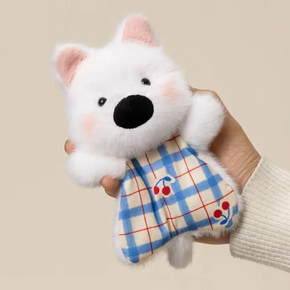 (cachorro Branco) Brinquedo De Pelúcia De Desenho Animado - Macio, Fofo E Antiestresse