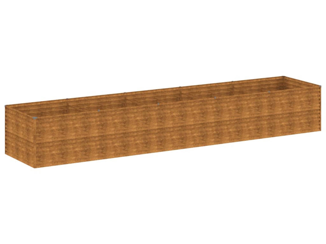 Canteiro Elevado de Jardim VIDAXL Aço Corten (479X100X69 cm)