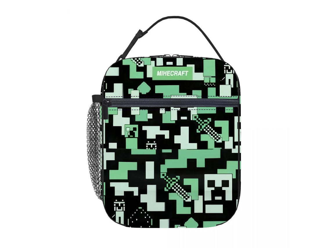 Lancheira escolar Twenty Four Aquaforge Elementary, bolsa infantil, lancheira térmica portátil, bolsa de armazenamento para acampamento ao ar livre