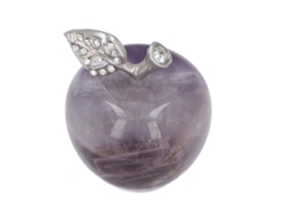 Figura de Manzana Piedra como Pesapapeles para Decoración Hogar Boda Cumpleaños Navidad Amatista