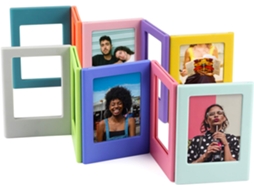 Pacote Com 12 Porta Retratos Magnéticos, Conjunto De Mini Porta Retratos Para Polaroid, Cores Aleatórias Aquaforge