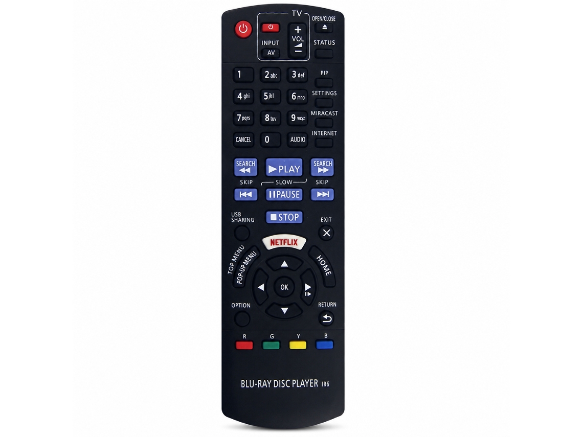 Comando À Distância Para Leitor Blu-ray Panasonic, Compatível Com N2qayb001027