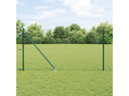 Vidaxl Cerca Hexagonal Com Poste 10 X 1,4 M Aço Revestido De Pvc Verde