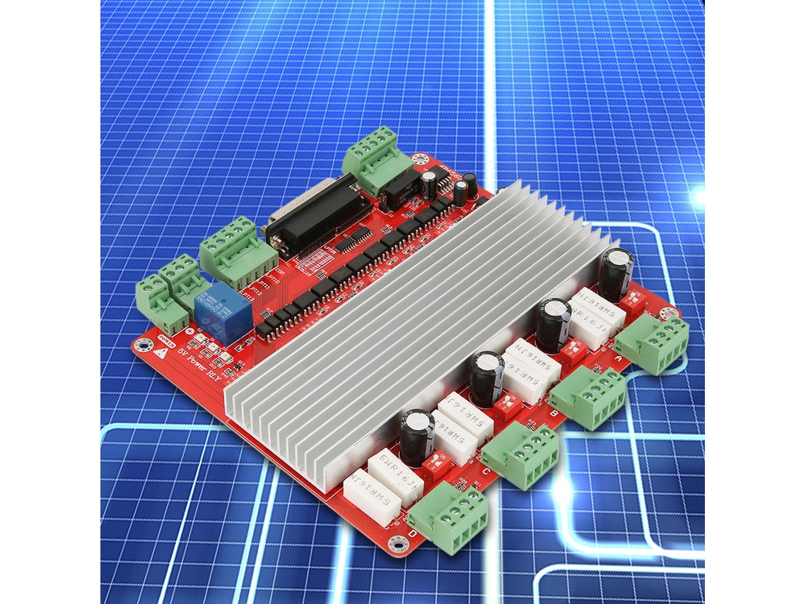 Placa Controladora Cnc e Driver Motor Passo Tb6560 4 Eixos