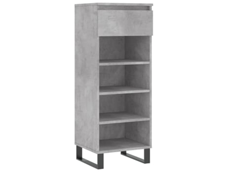 Sapateira VIDA XL derivados de madeira cinzento cimento (40x36x105 cm)