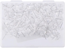 100 Tachinhas Transparentes Em Formato De Diamante, Plástico Para