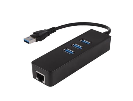 Hub Usb3.0 Rj45 Usb 3.0 a 1000Mbps Gigabit Rj45 Adaptador Ethernet 3 Portas Usb3.0 Hub Rede com Fio WOSHITE