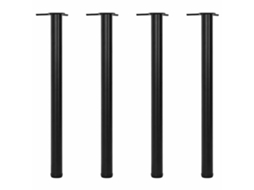 Conjunto 1 Perna De Mesa Vidaxl Preto Ferro