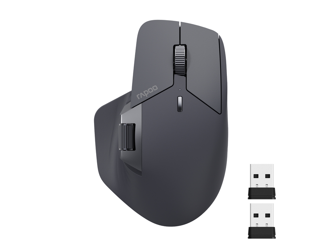 Rato Yizhood Mt760 Multi Modo Recarregável Sem Fio 4000 Dpi Bluetooth Easy Switch Até 4 Dispositivos Preto