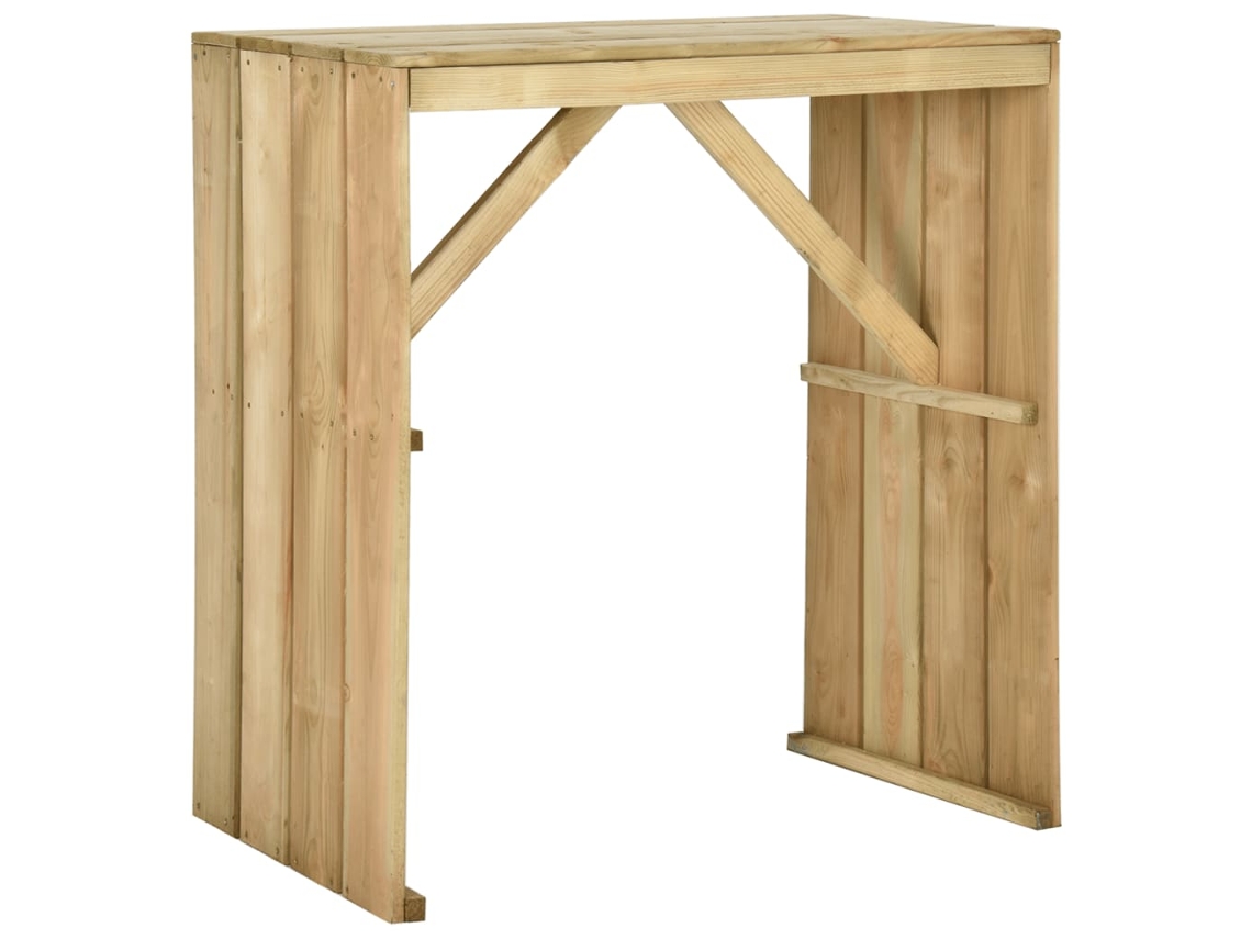 Vidaxl Mesa De Bar 100x60x110 Cm Pinho Impregnado