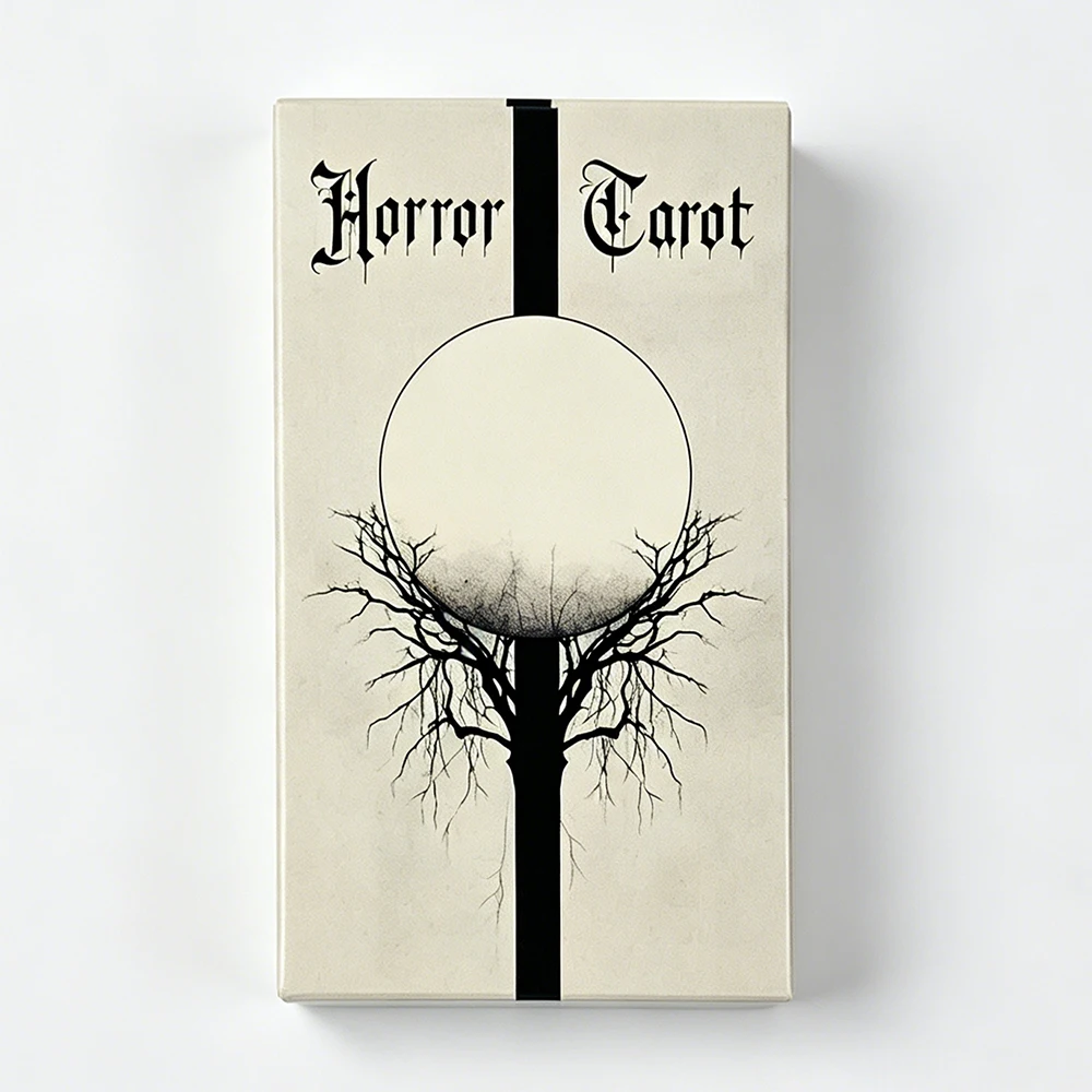 Jogo De Tarô De Terror (cinza Claro) (78 Cartas)