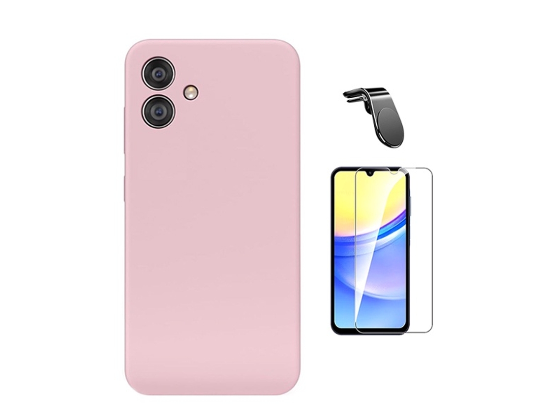 Capa Clearglass para Samsung Galaxy A06 PHONECARE Rosa