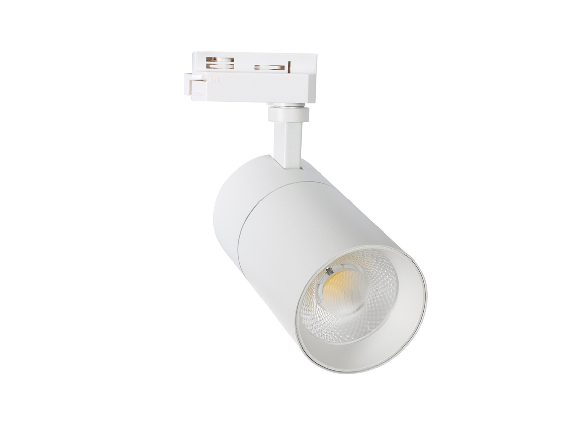 Foco Led New Mallet Branco 20W Regulável no Flicker para Carril Monofásico