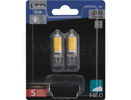 Lâmpada LED EGLO 200LM 4000K (2 W - Casquilho: G9 - Luz Branca) — G9-LED | 2W
