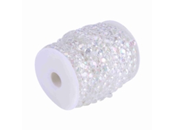 Cortina de Contas de Acrílico 30m Cristal Transparente para Decoração de Casamento Festas Diy