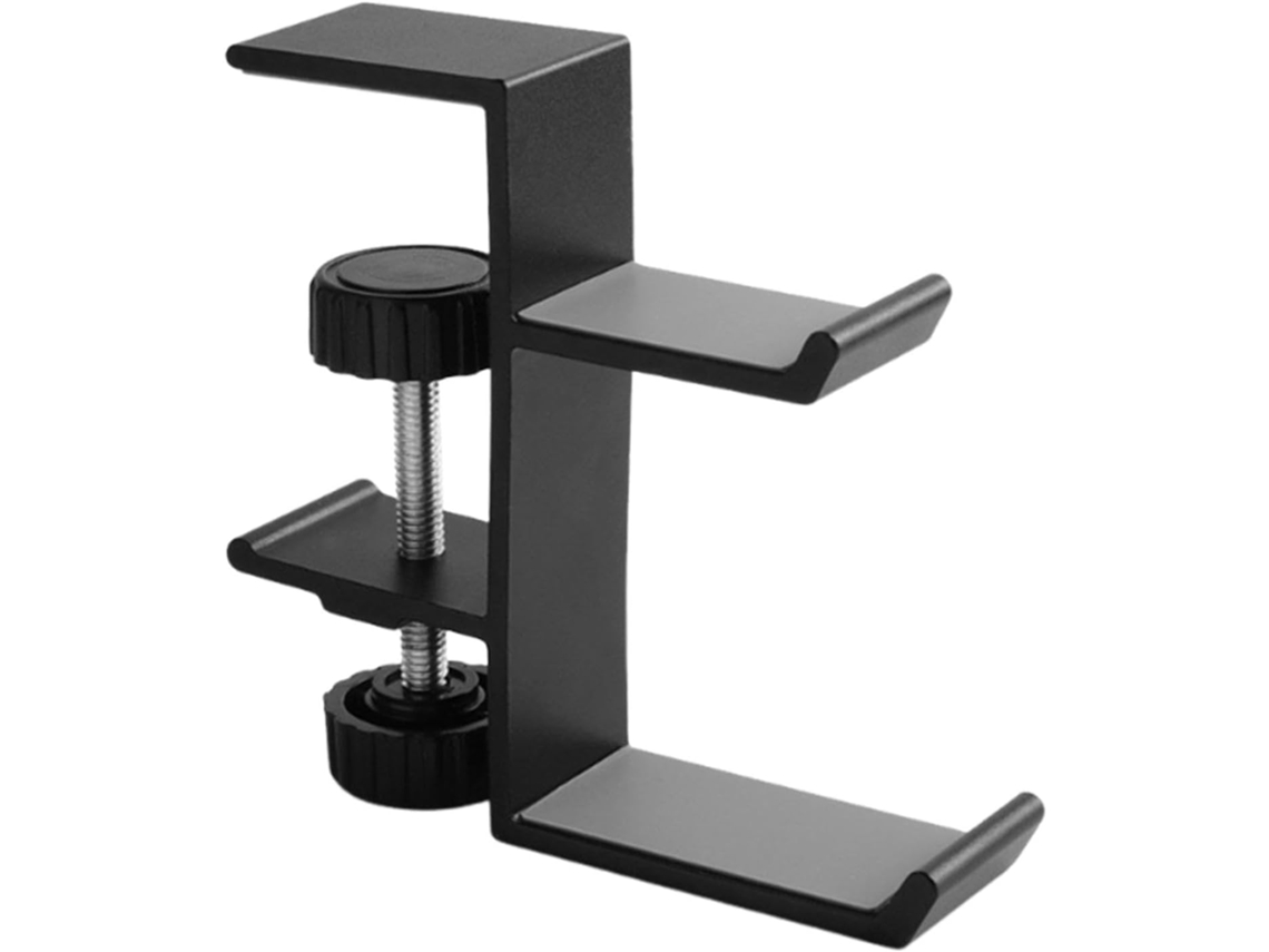 Suporte De Mesa Para Fones Ouvido, Gancho Para Fones De Ouvido Que Economiza Espaço Com Presilha Fixação Sob A Mesa 9