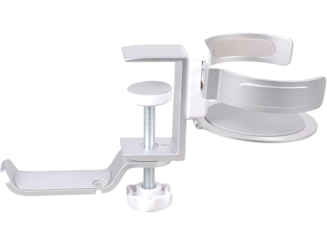 Suporte Pequeno Para Fones De Ouvido Com Compartimento Bebidas, Fácil De Instalar, Multifuncional, Porta Copos, Conjunto