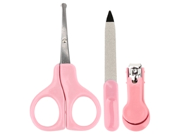 Conjunto LAXISCREED de 3 Cortadores de Unhas Bebê Rosa