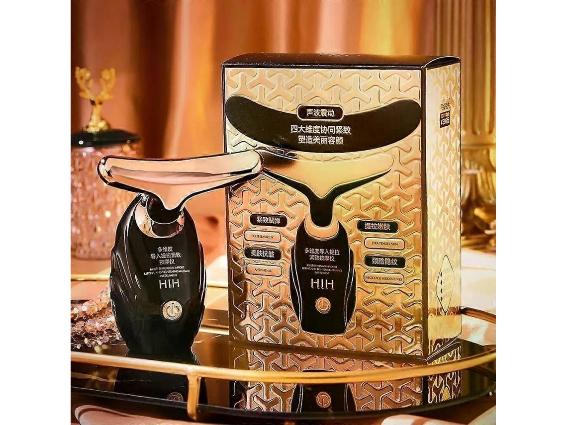 Masajeador Facial 3 em 1 de Cabelo Introdutor Massagem Ocular Rejuvenescedor da Pele com Microc Orriente Dispositivo Belez GOKOCO