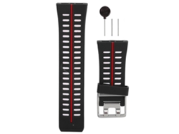 Aetheria pulseira de Substituição com Ferramenta para Relógio Polar V800 Silicone Preto Vermelho