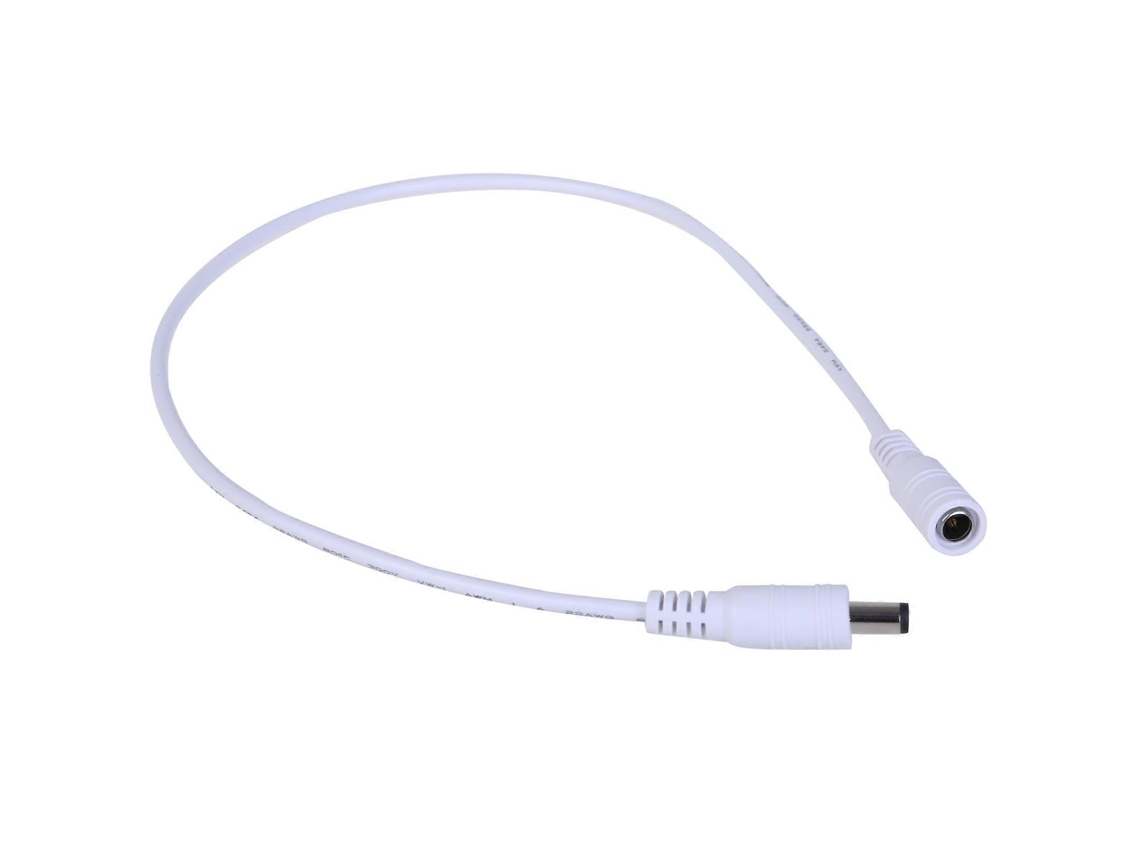 Lurelia Cabo De Alimentação Dc 5,5 X 2,1 Mm, Routers E Modems, 5.5x2.1mm, 22awg, 2a, Indicador Led, Branco
