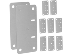 Kit De Reparo Com 10 Peças Em Aço Para Portas Reparos Rápidos E