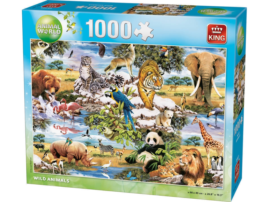 Puzzles KING Wild Animal (1000 peças)