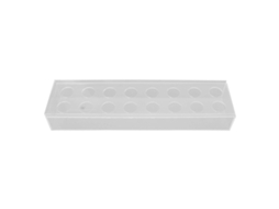 Vaso de Flores de Acrílico Transparente Rectangular Largo Con Múltiples Agujeros para Decoración de Hogar Y Bodas 40cm