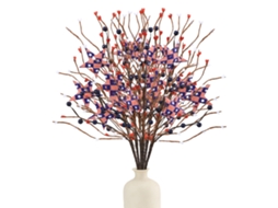 Laxiscreed Spray Decorativo Ramo Grande Para O Dia Da Independência Dos Eua, 46cm