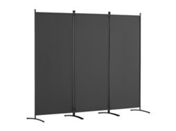 Divisória De Ambiente Dobrável Succebuy Com 3 Painéis, 228 X 52 X 184 Cm, Cinza