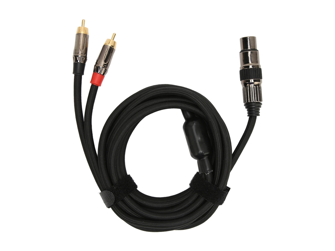Cabo de Áudio LAXISCREED Xlr Fêmea para Rca Duplo